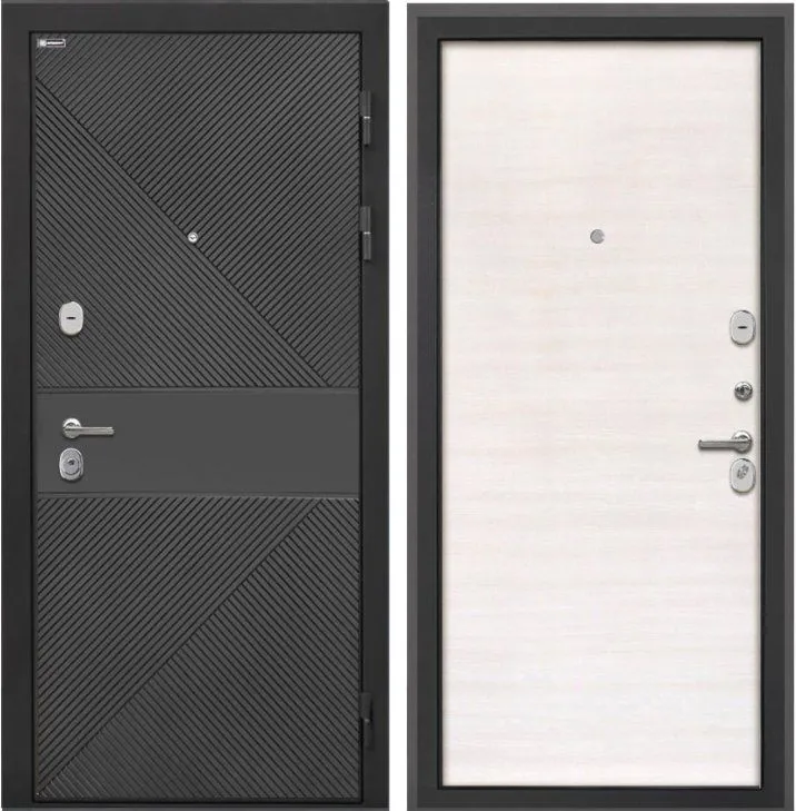 Фото Дверь Интекрон Сицилия Remix (фурнитура хром) ФЛ-613 черный крашеный DIS007194